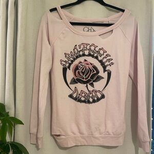 Chaser Pink Grateful Dead Graphic Sweatshirt XS